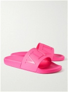 Valentino - Valentino Garavani Logo-Embossed Rubber Slides - Pink