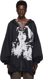 VAQUERA Black Giant Zip Hoodie