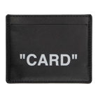 Off-White Black Quote Card Holder