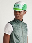 Café du Cycliste - Gravel Colour-Block Logo-Embroidered Mesh Cyling Cap - Green