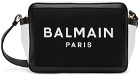 Balmain Baby Black & White Logo Changing Bag