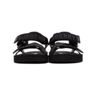 Burberry Black Jacquard Logo Sandals