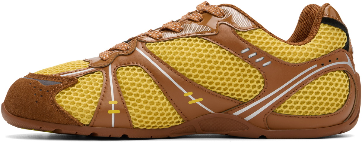 Marc Jacobs Brown & Yellow 'The 72 Spring' Sneakers