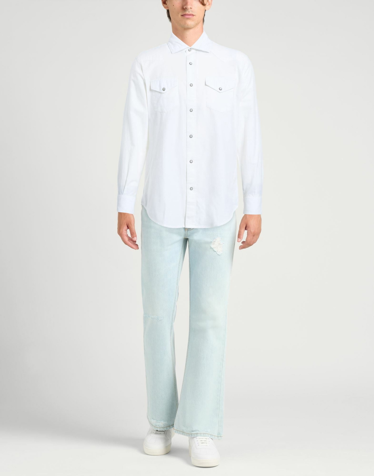 Eleventy Mens Shirt in White