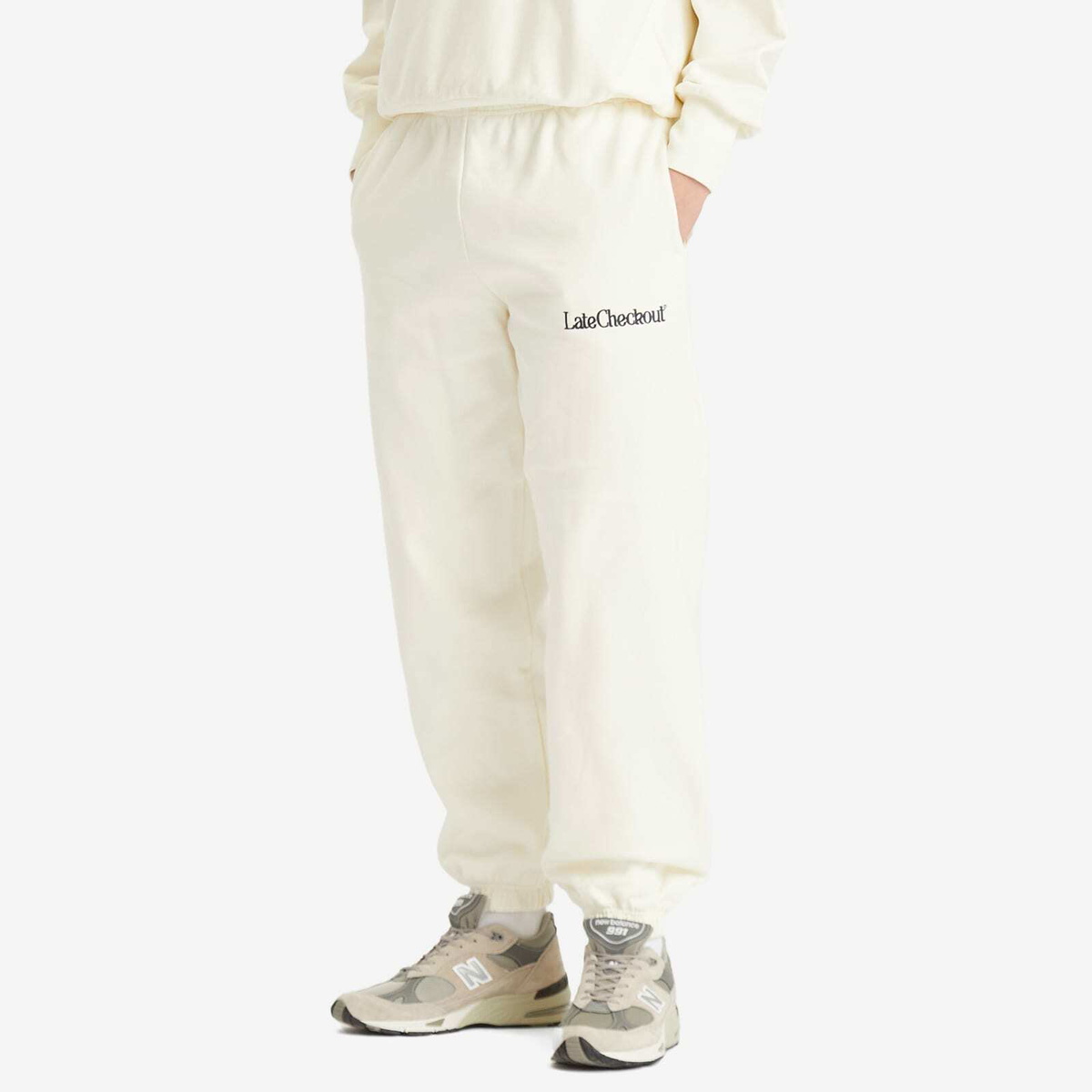 Late Checkout Men's Joggers in White