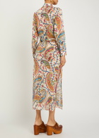 Etro Patterned Cotton Midi Shirt Dress Multicoloured 1