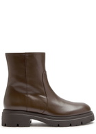 Stuart Weitzman Hudson Leather Chelsea Boots Brown