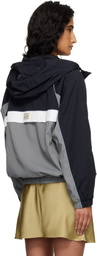 Dunst Navy & Gray Blocked Windbreaker Jacket