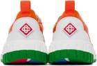 Casablanca White & Orange Court Sneakers
