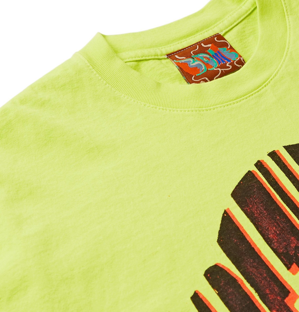 COME TEES - Printed Cotton-Jersey T-Shirt - Yellow