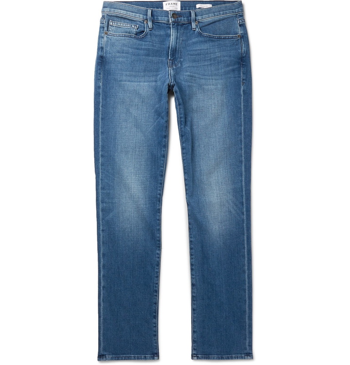 Photo: FRAME - L'Homme Skinny-Fit Denim Jeans - Blue