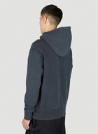 Logo Embroidery Hooded Sweatshirt in Black