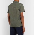 Officine Generale - Camp-Collar Printed Cotton Shirt - Green