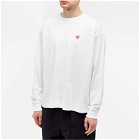 Human Made Men's Long Sleeve Double Heart T-Shirt in White