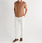 TOM FORD - Slim-Fit Cotton-Terry Polo Shirt - Brown