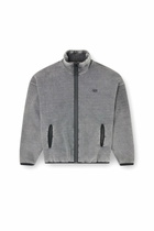 Diesel Zip-up sweatshirt with inner lining - Sweaters Mens in Grey