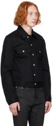 Rick Owens DRKSHDW Black Porterville Button Denim Jacket