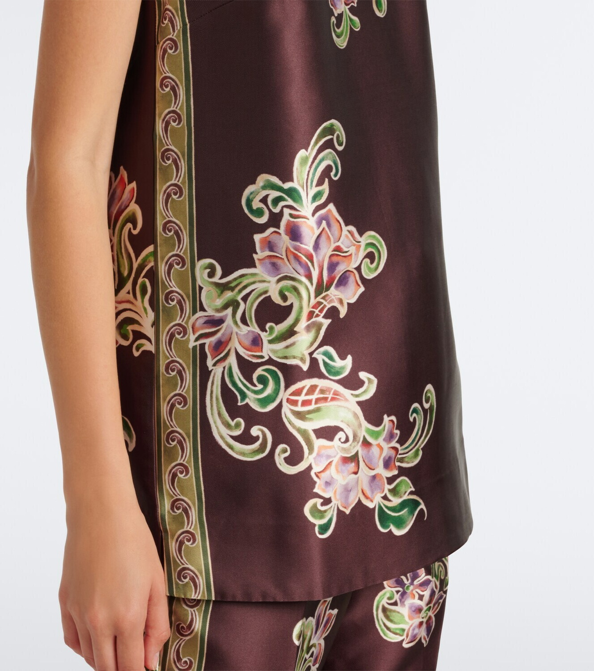 Alémais Josie floral satin top