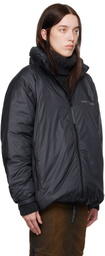 Acne Studios Black Reflective Logo Down Jacket