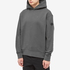 Moncler Men's Monogrammed Popover Hoody in Grey