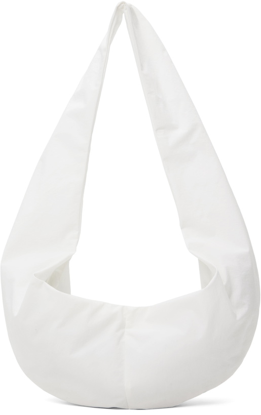 Photo: Gabriela Coll Garments White No.297 Small Crossed Fabric Bag