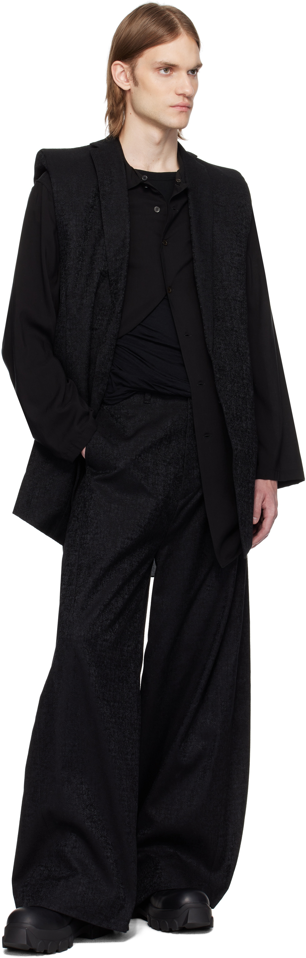 Julius Black Herren Sleeveless Blazer