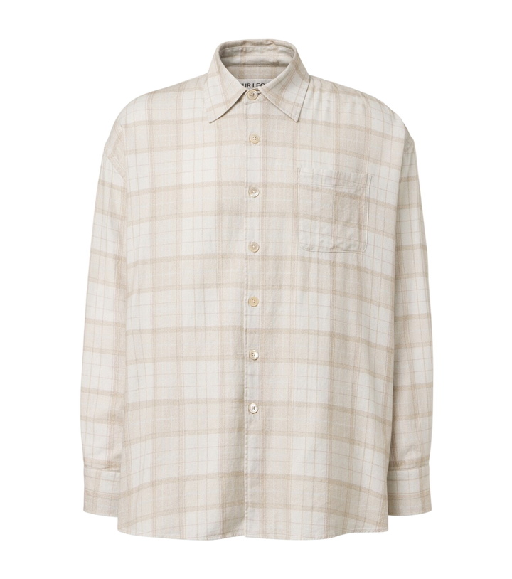 Photo: Our Legacy Borrowed plaid cotton flannel shirt
