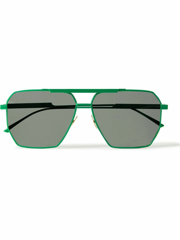 Photo: Bottega Veneta - Aviator-Style Metal Sunglasses