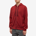 Comme des Garçons Play Men's Invader Hoody in Burgandy