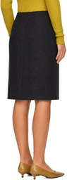Rier Brown Walker Wrap Midi Skirt