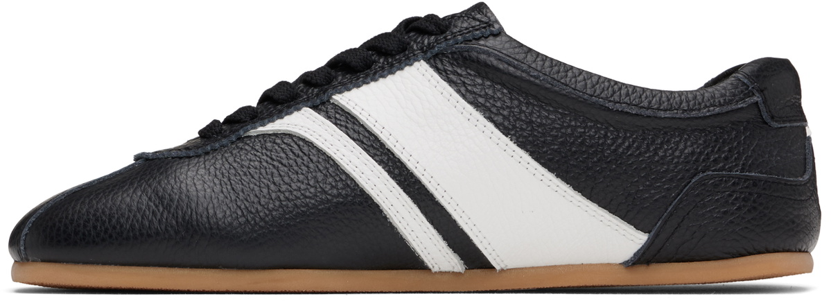 System Black Leather Sneakers