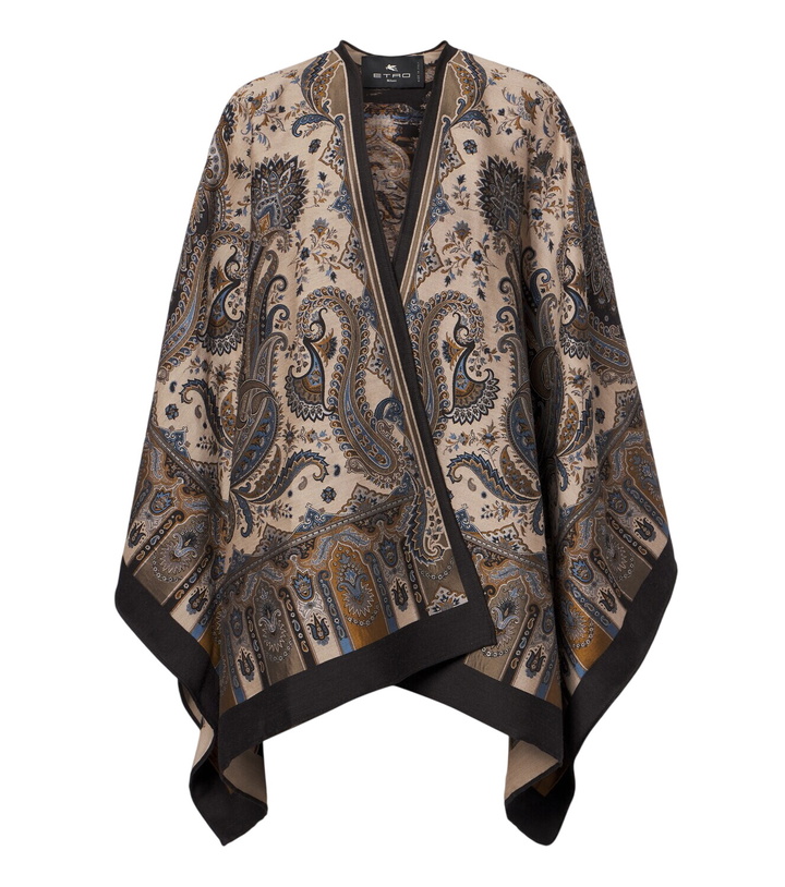 Photo: Etro Paisley jacquard wool-blend shawl