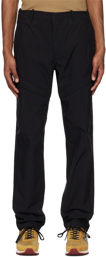 Photo: Dunhill Black Utility Pocket Trousers