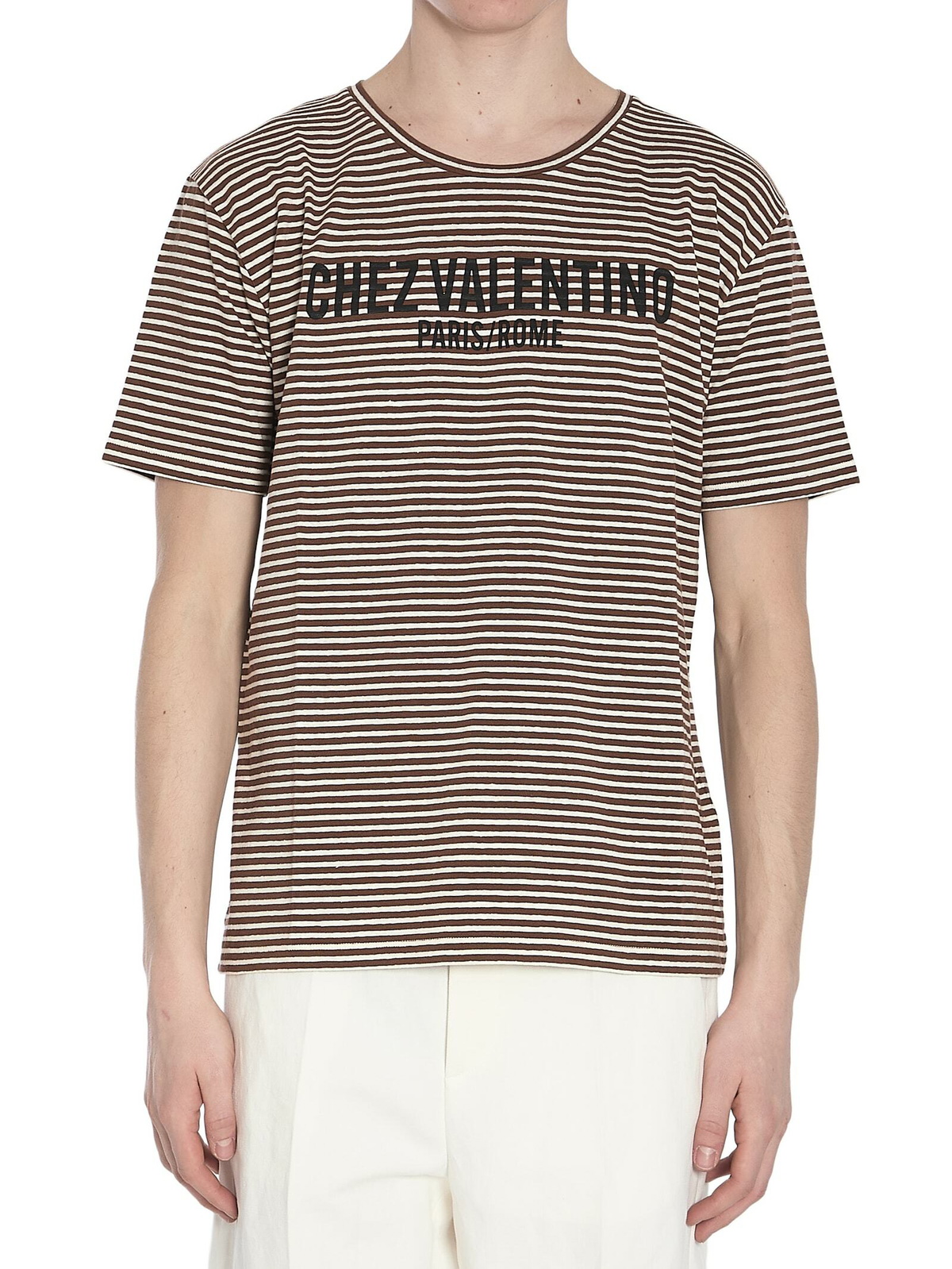 Tシャツ・カットソー Valentino T-Shirt Chez Valentino Rigata Valentino Garavani T-shirt | Chez Valentino | Cotton Jersey