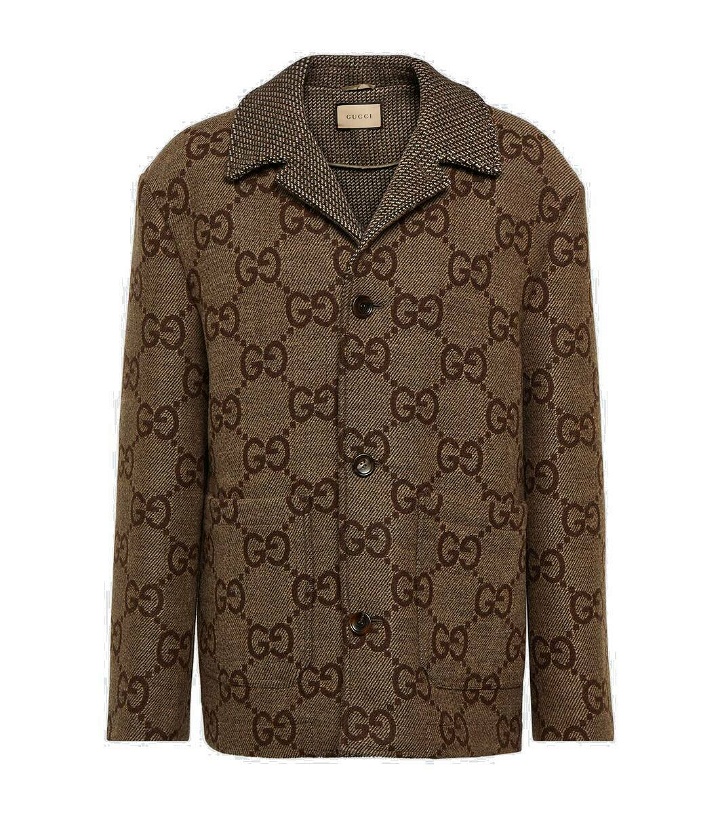 Photo: Gucci Maxi GG wool jacquard jacket