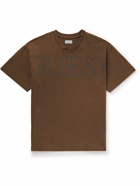 Guess USA - Logo-Print Cotton-Jersey T-Shirt - Brown