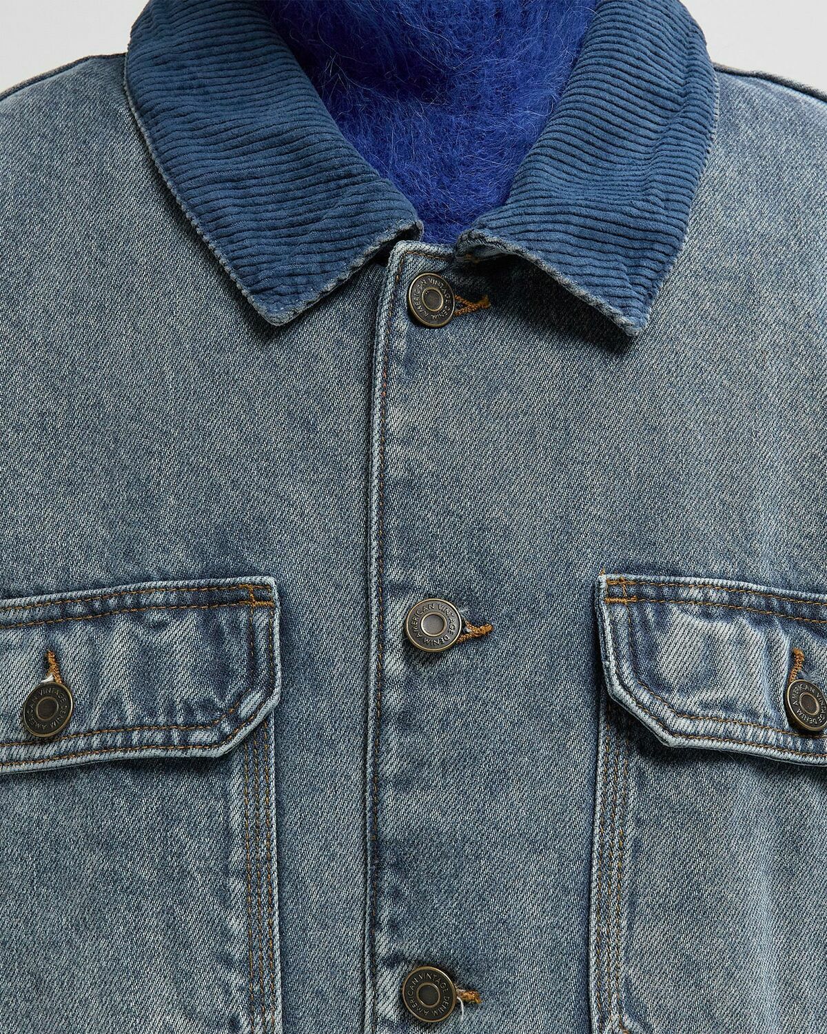 American Vintage JOYBIRD VEST Blue Womens Denim Jacket