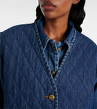 Blazé Milano Suffolk quilted denim vest