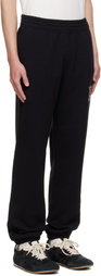 Burberry Black EKD Check Cotton Jogging Sweatpants