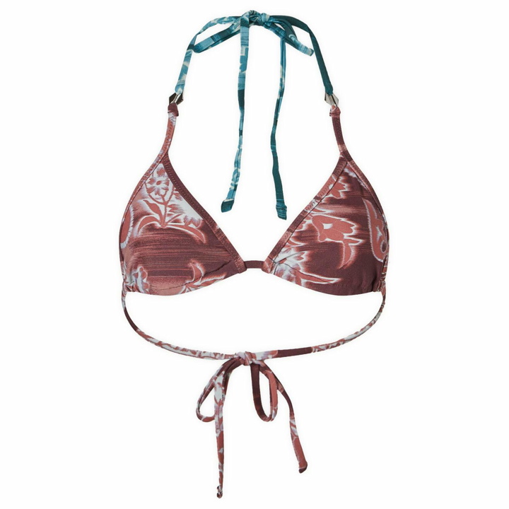 Photo: Miaou Women's Amada Swimsuit Top in Median Paisley Burgundy