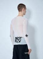 032C Knit Logo Print Top