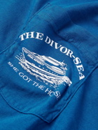 Local Authority LA - Divorsea Printed Cotton-Jersey T-Shirt - Blue