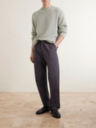 Hartford - Joggy Straight-Leg Cotton Trousers - Blue