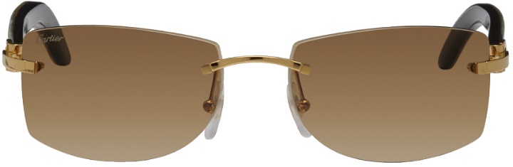 Photo: Cartier Gold 'C De Cartier' Signature Sunglasses
