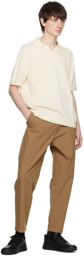 BOSS Brown Relaxed-Fit Trousers