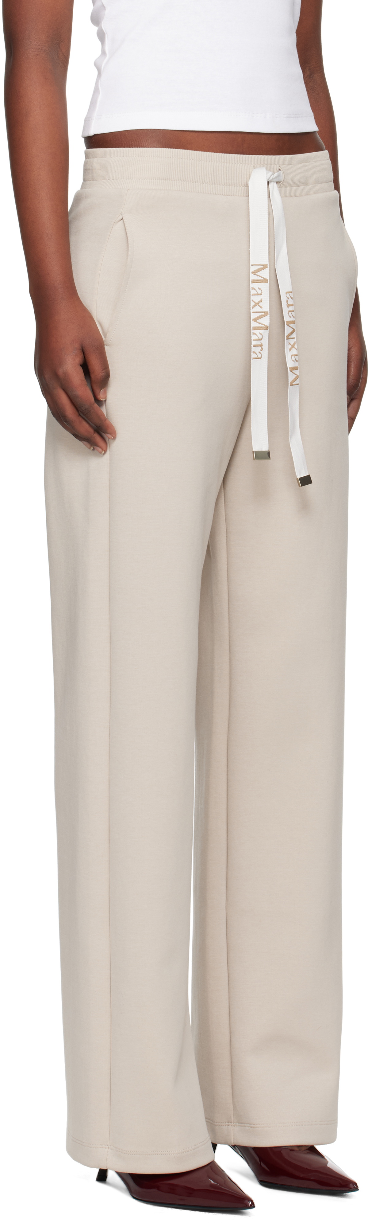 Max Mara Beige Bali Lounge Pants