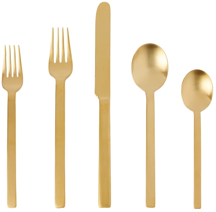 Photo: Mepra Gold Stile Cutlery Set, 20 pcs