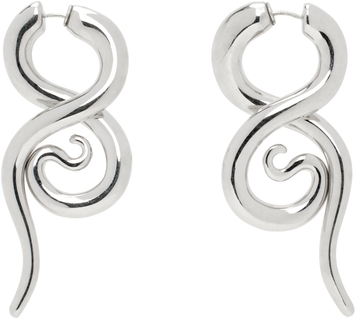 Panconesi Silver Boa M Earrings