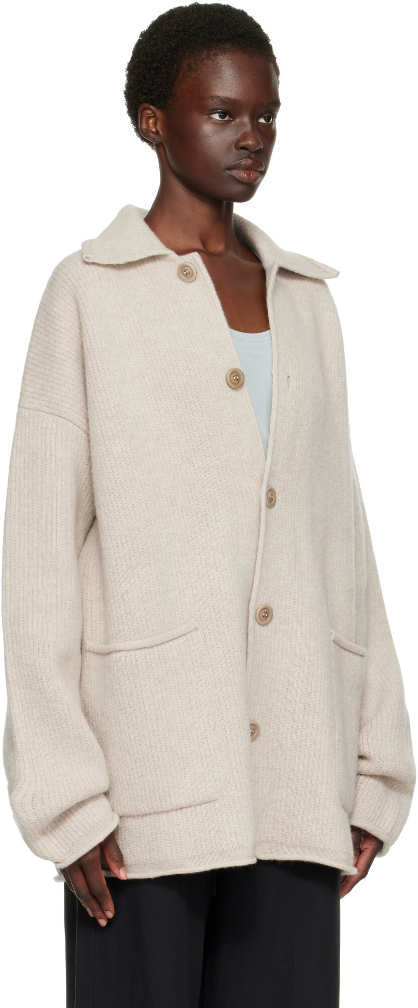 CASEY CASEY Gray Rove Cardigan
