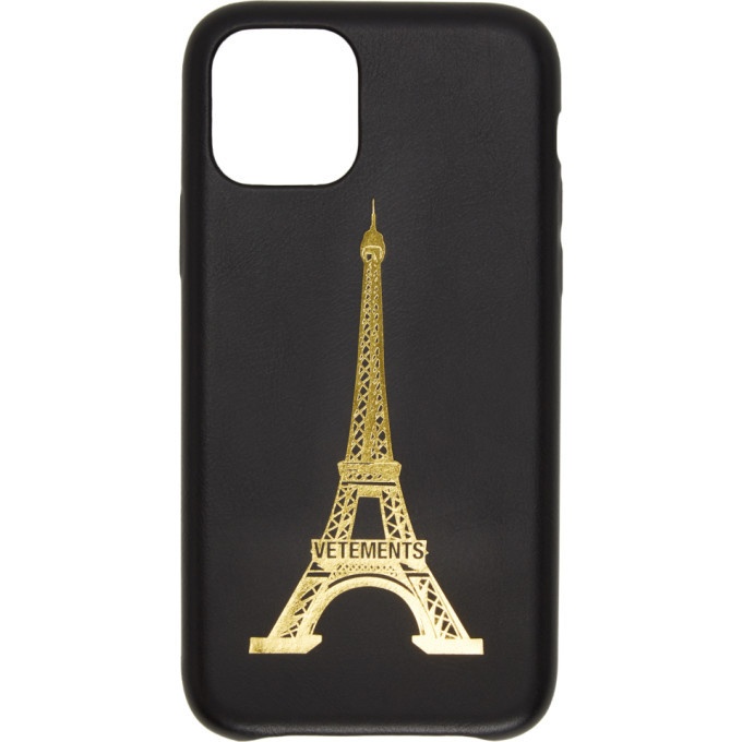 VETEMENTS Black Eiffel Tower iPhone 11 Pro Max Case Vetements